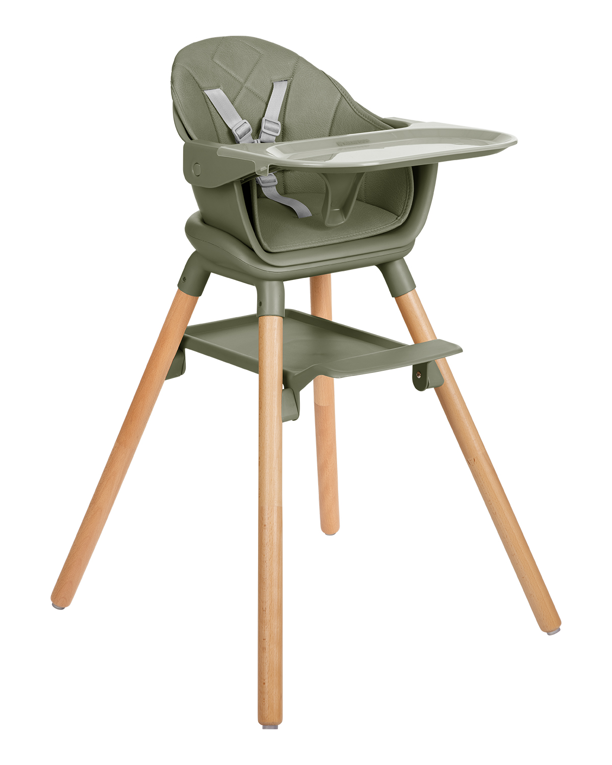 Стол за хранене 6в1 Woody Army Green 2024