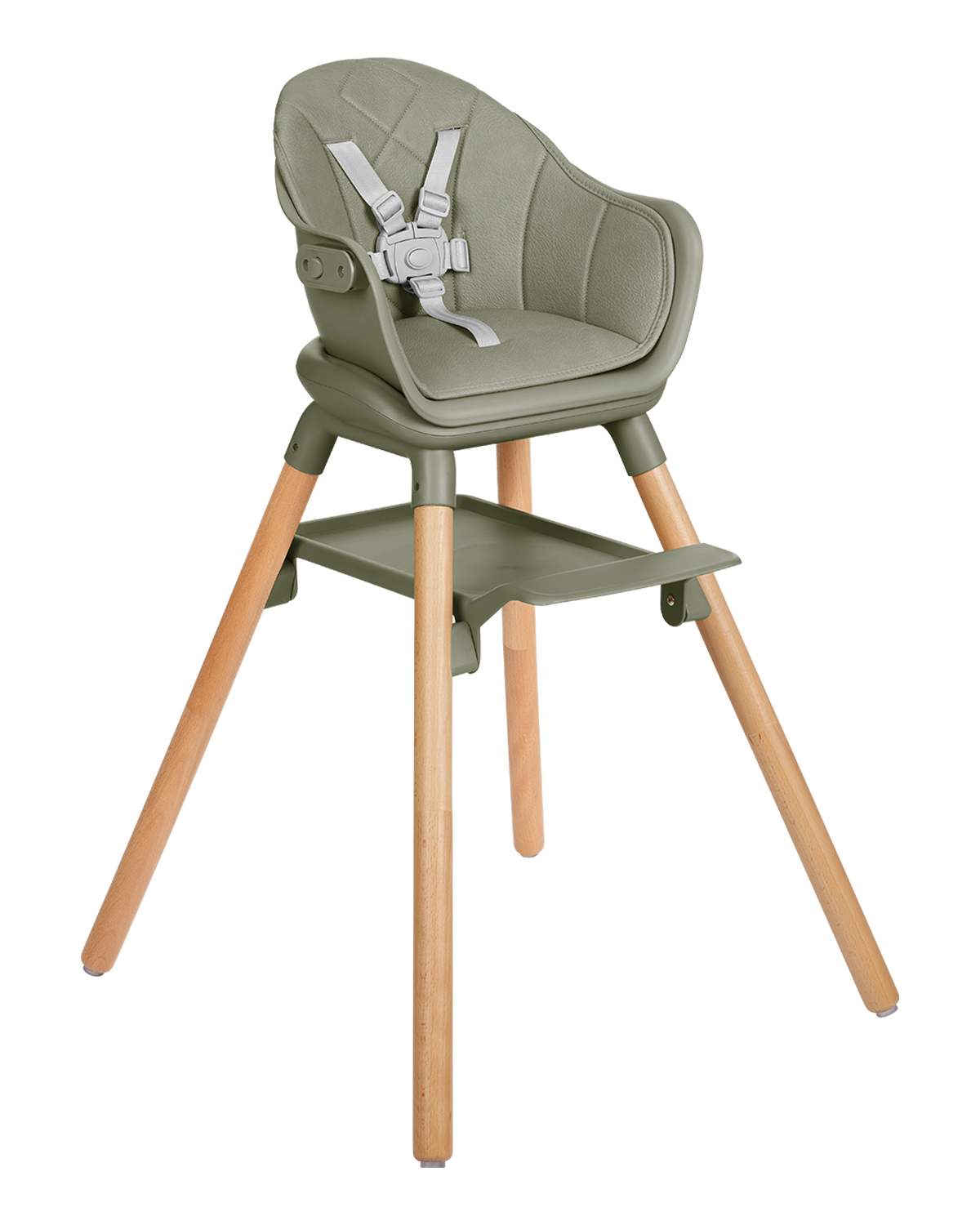 Стол за хранене 6в1 Woody Army Green 2024