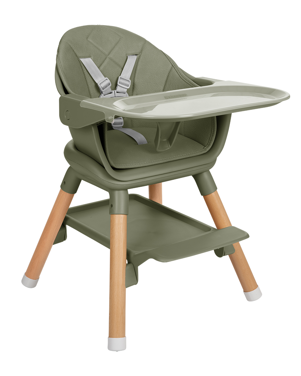 Стол за хранене 6в1 Woody Army Green 2024