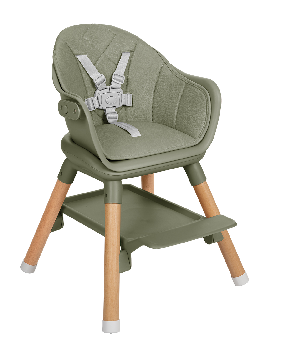 Стол за хранене 6в1 Woody Army Green 2024