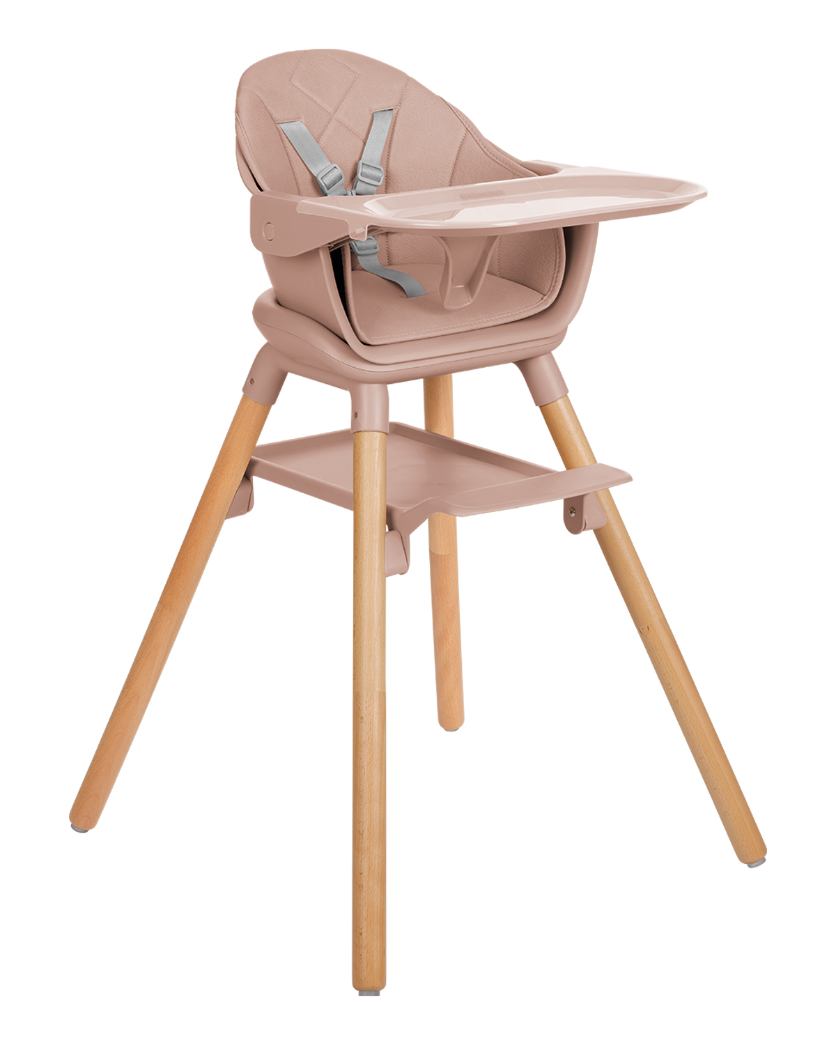 Стол за хранене 6в1 Woody Pink 2024