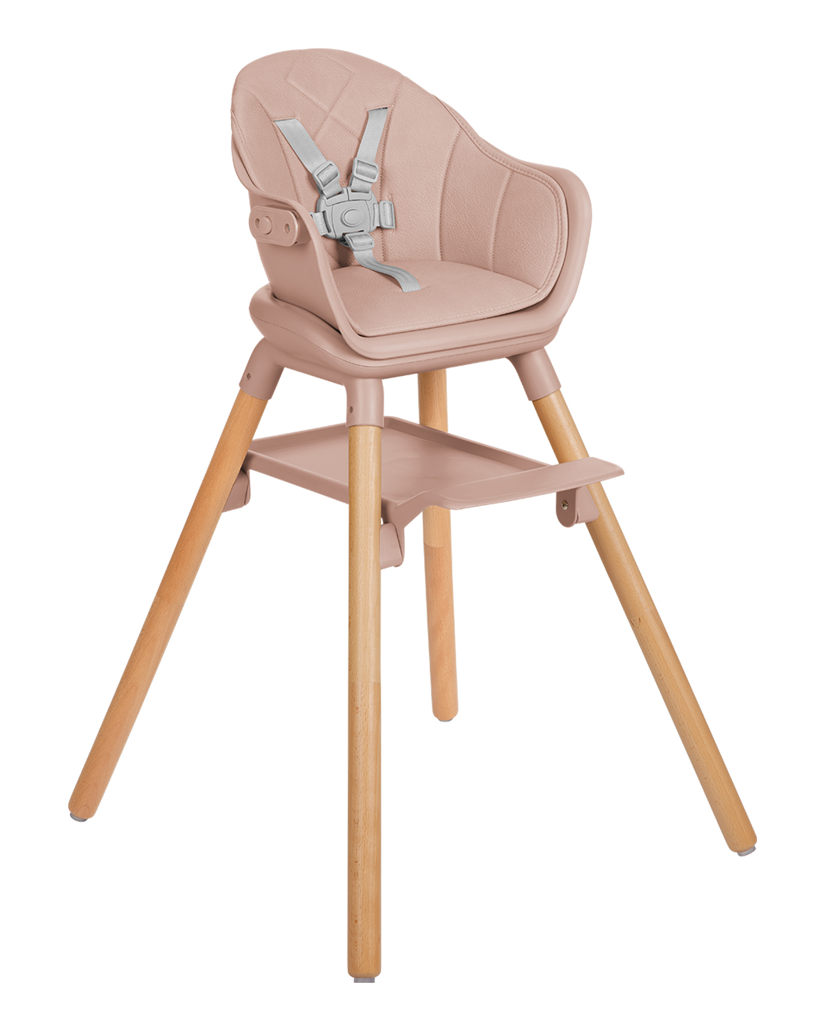 Стол за хранене 6в1 Woody Pink 2024