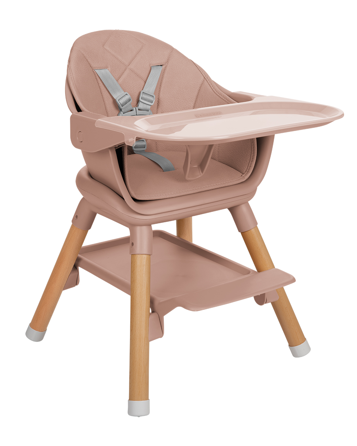 Стол за хранене 6в1 Woody Pink 2024