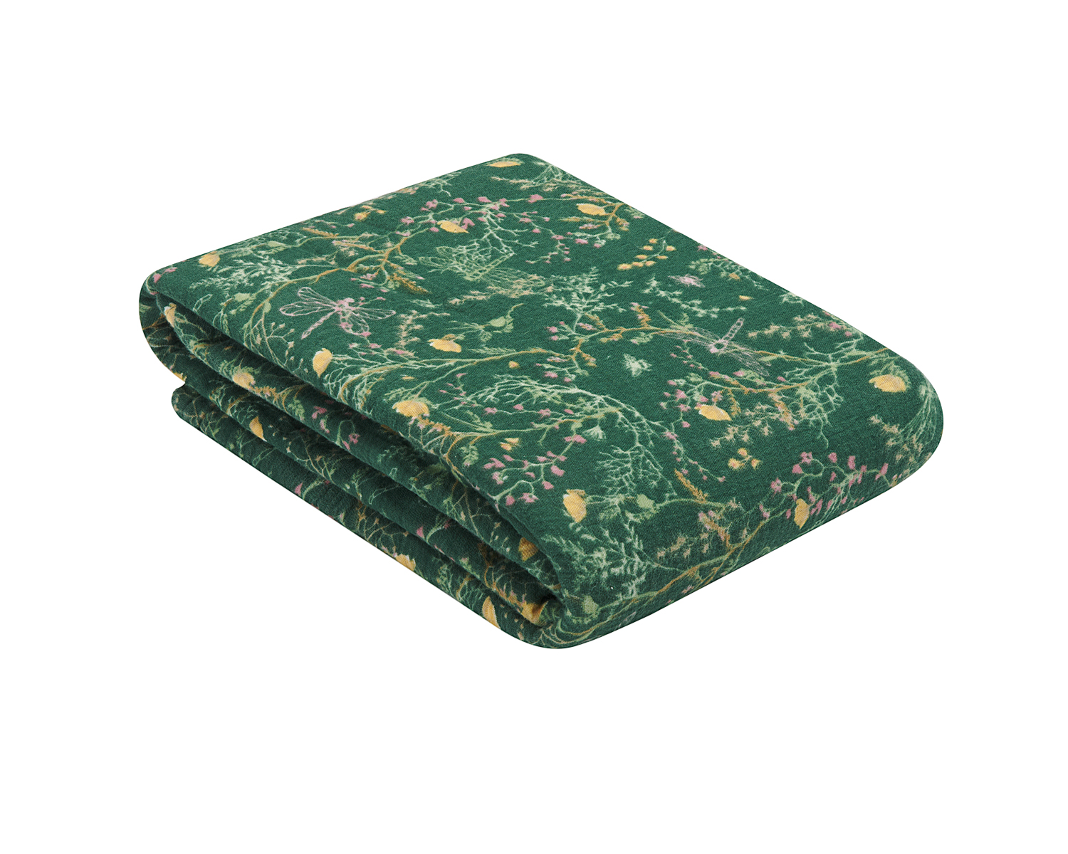 Oдеяло от муселин двупластово 100х100 см Secret Garden Green