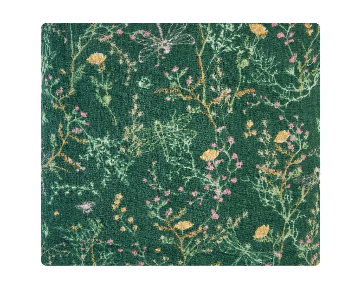 Oдеяло от муселин двупластово 100х100 см Secret Garden Green