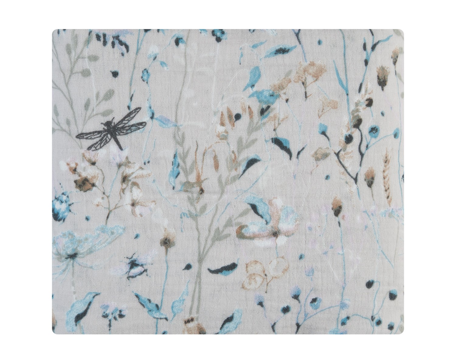 Одеяло от муселин двупластово 100х100 см Dreamy Fields Grey
