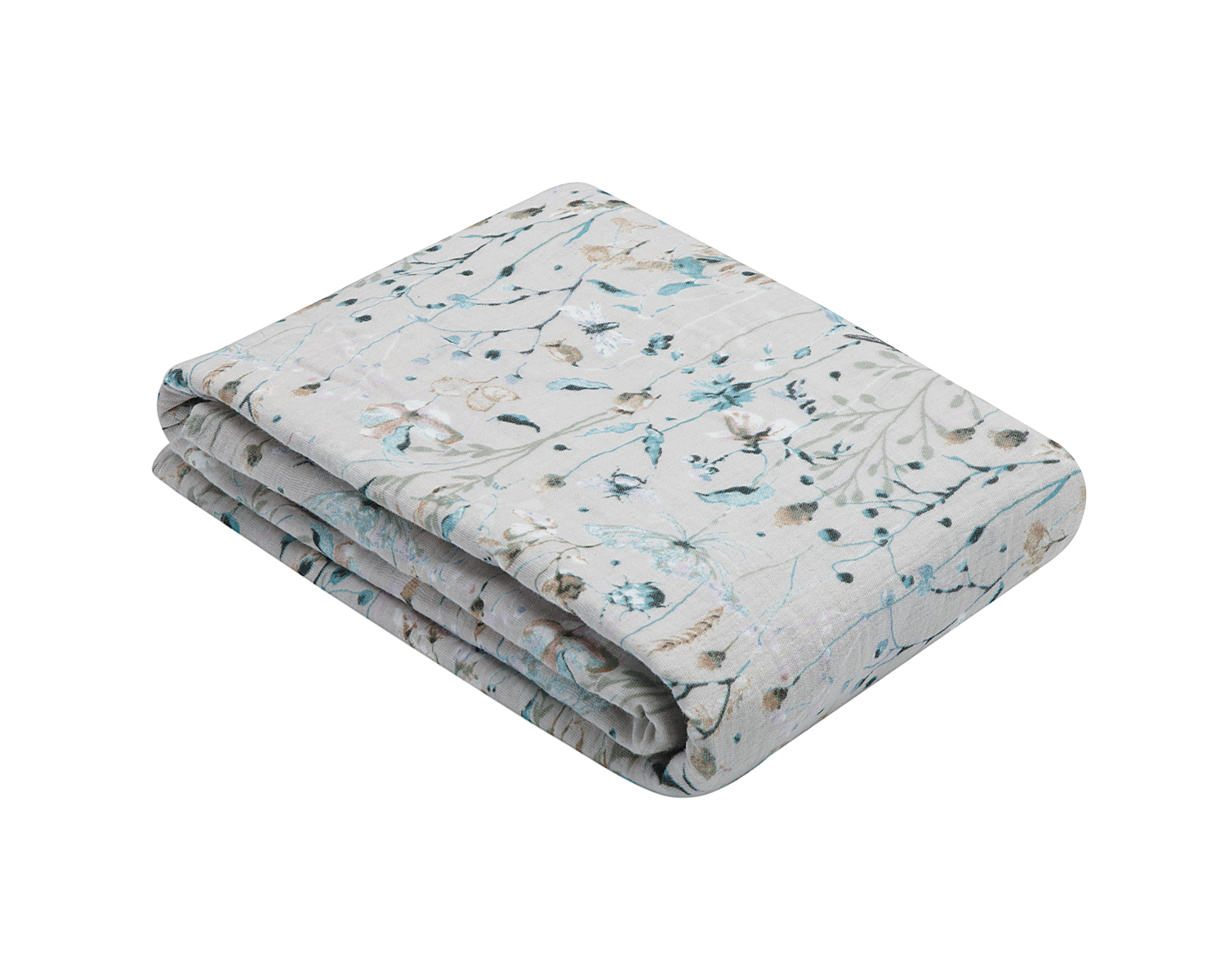 Одеяло от муселин двупластово 100х100 см Dreamy Fields Grey