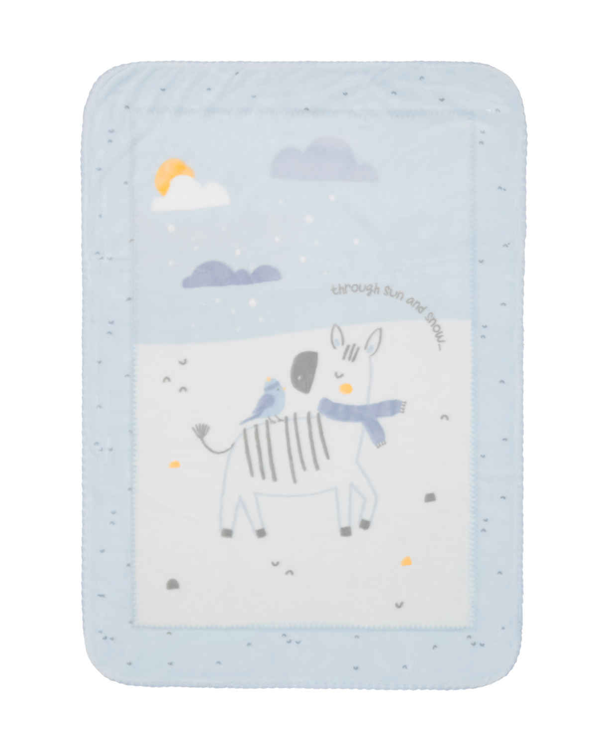 Супер меко бебешко одеяло 110/140 см Stripy Friends