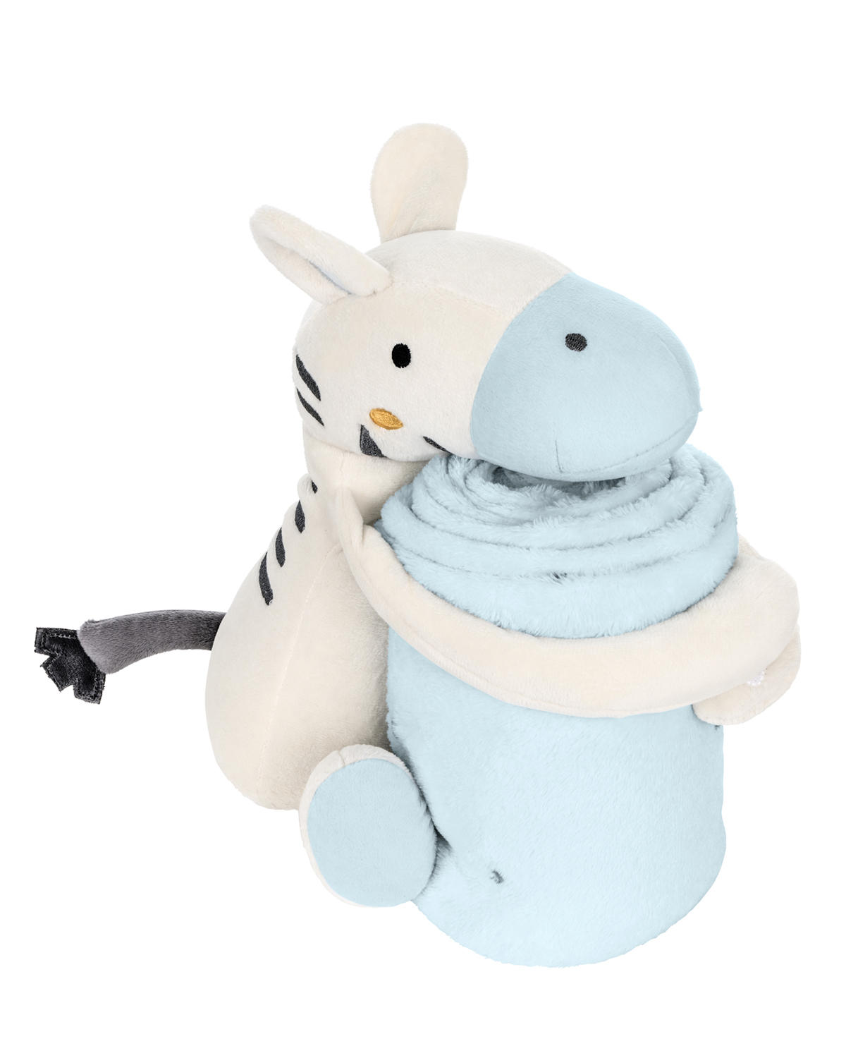Сет играчка с одеяло Stripy Friends