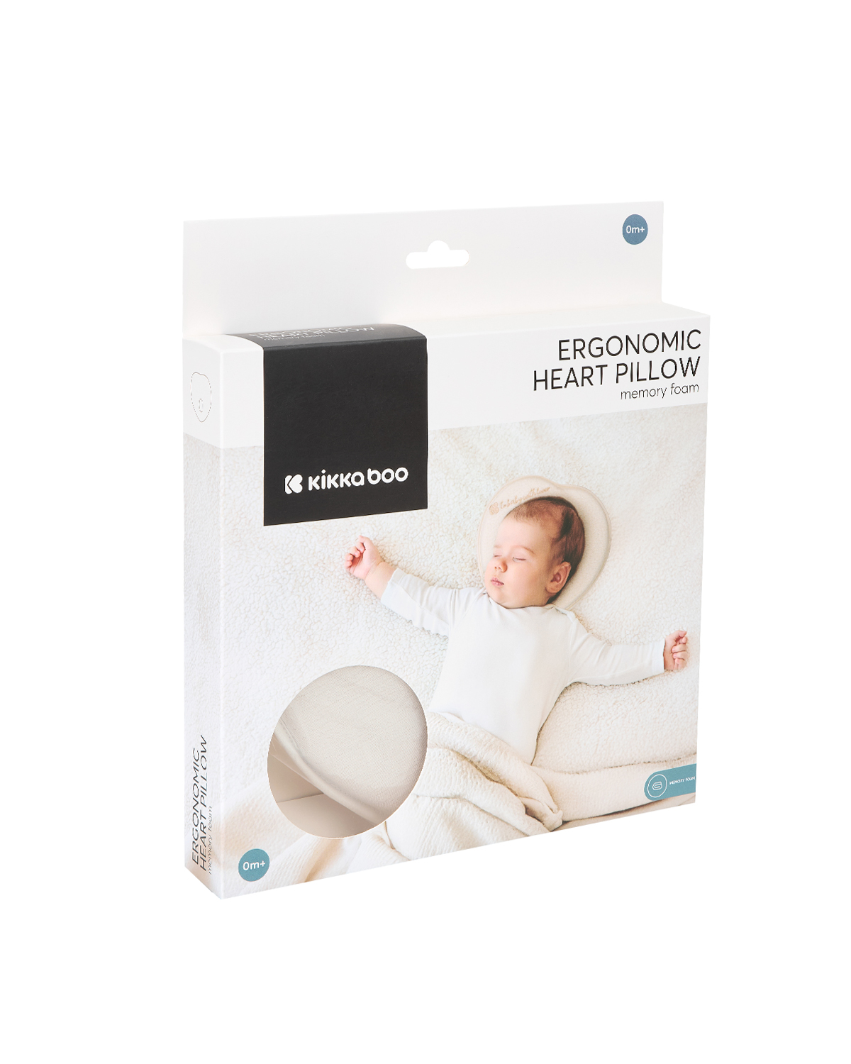 Мемори ергономична възглавница Heart Airknit White