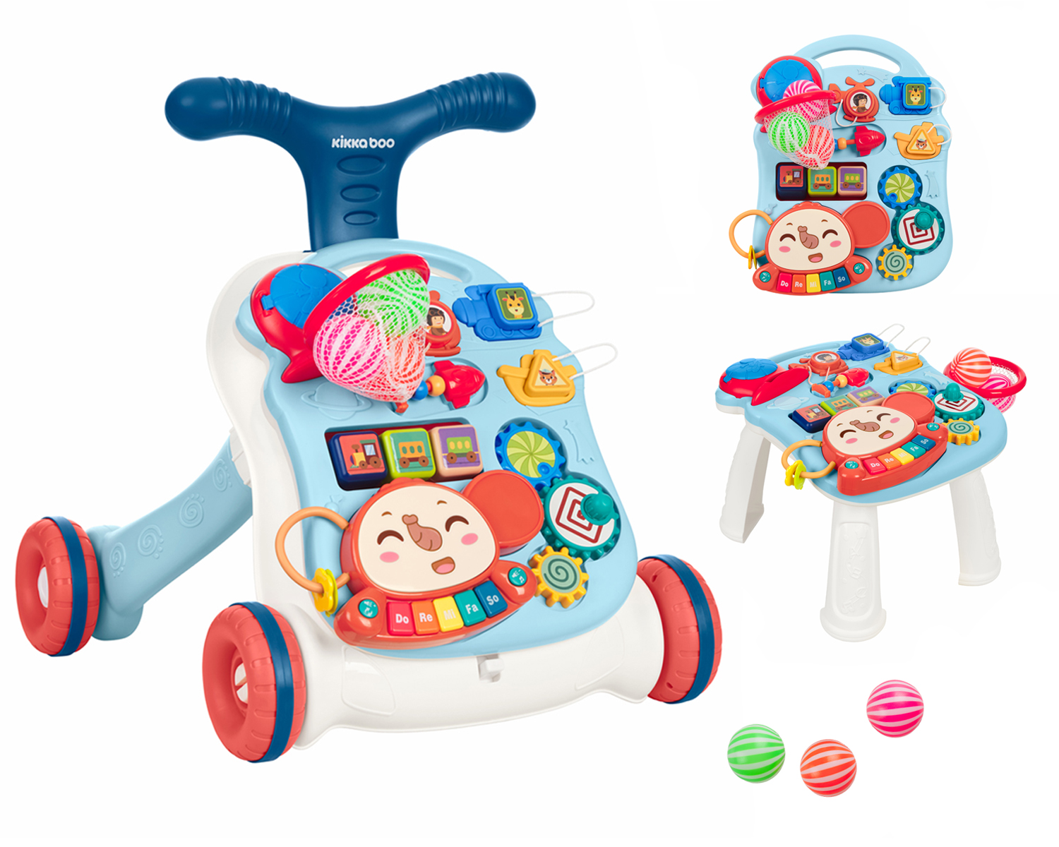 Играчка за прохождане 3в1 Play & Grow Blue