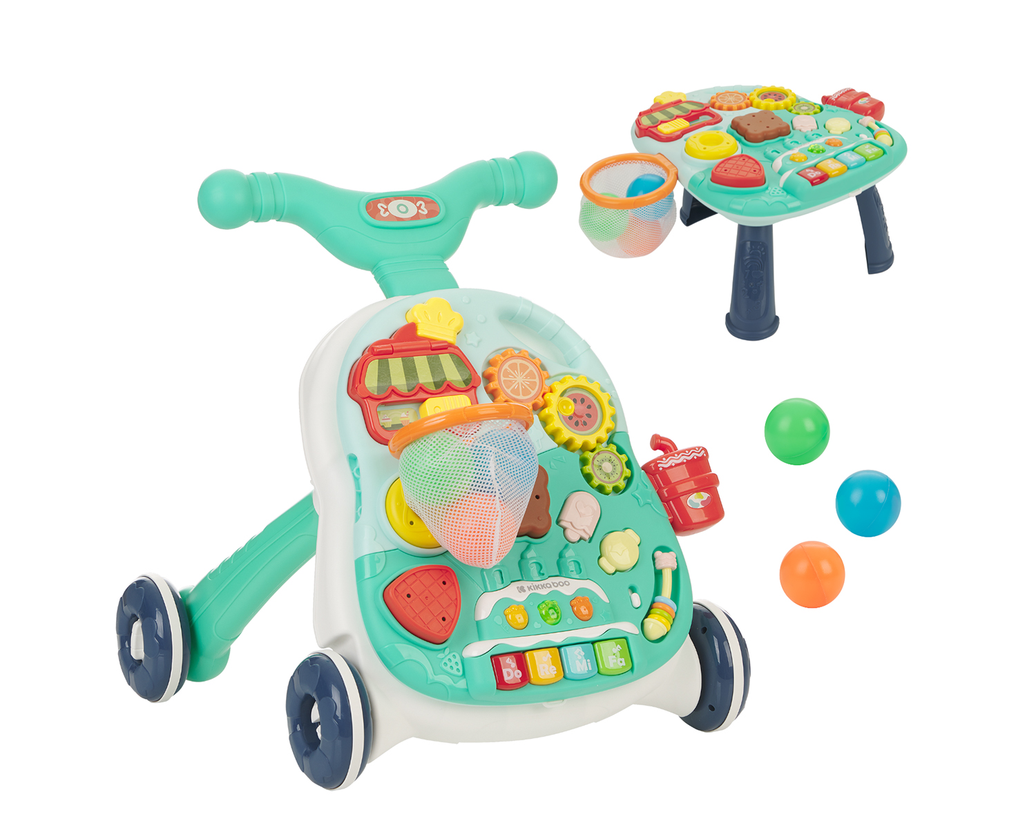 Играчка за прохождане 2в1 Candy Party Mint