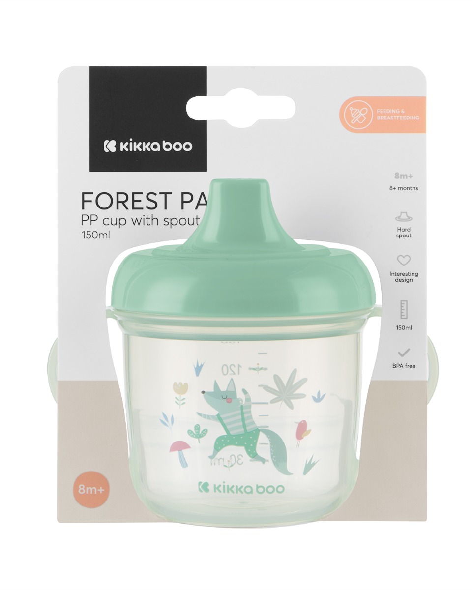 Чаша с твърд накрайник 150мл Forest Party Mint