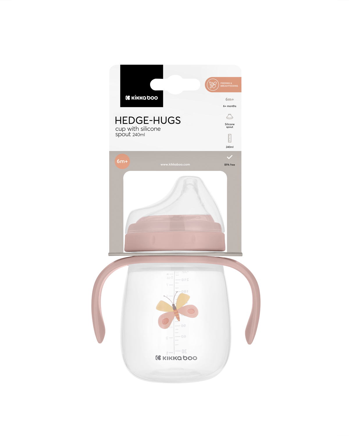 Чаша със силиконов накрайник 240мл Hedge-hugs