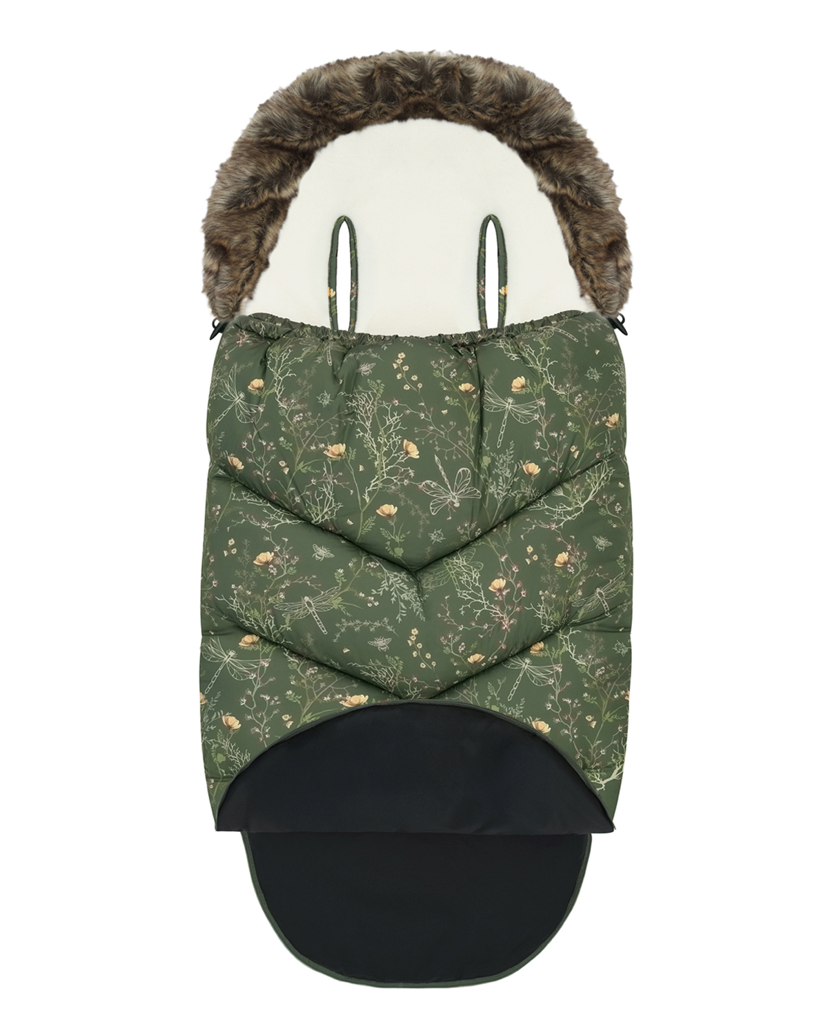 Чувалче за количка Luxury Secret Garden Green