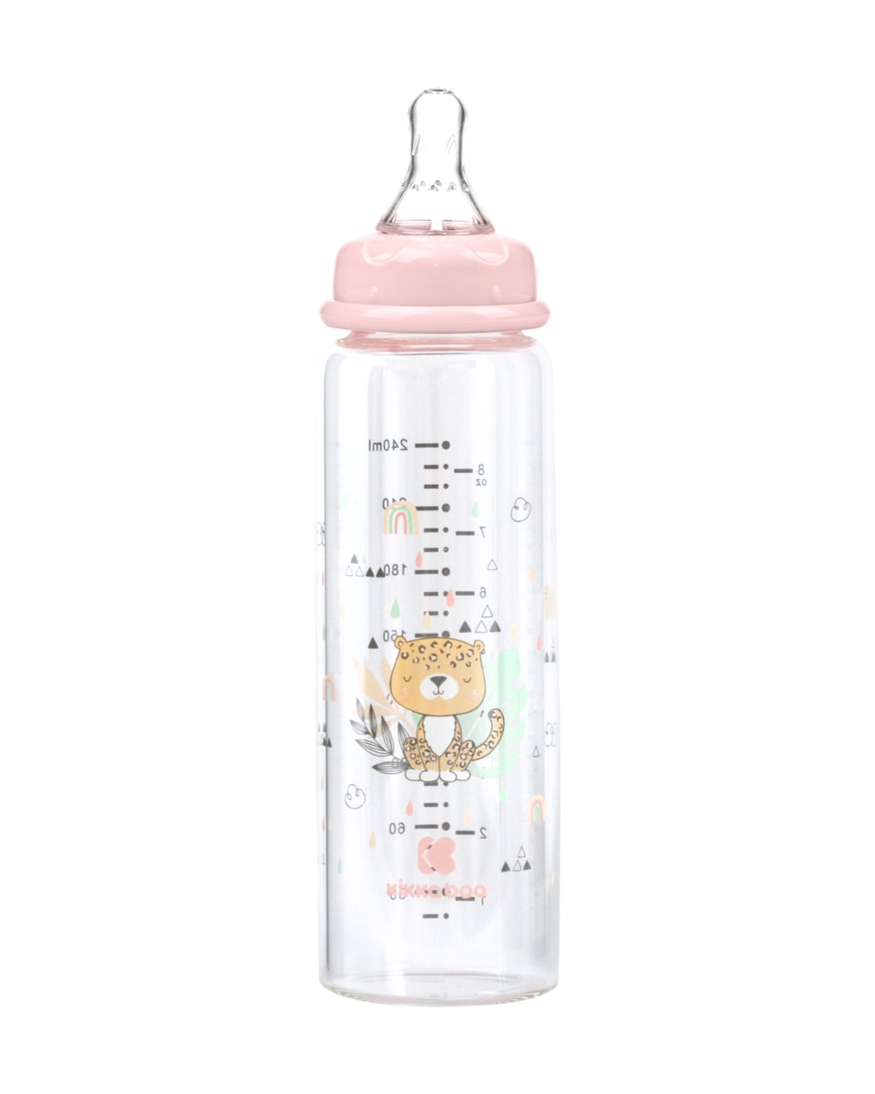 Шише стъклено 240мл Savanna Pink