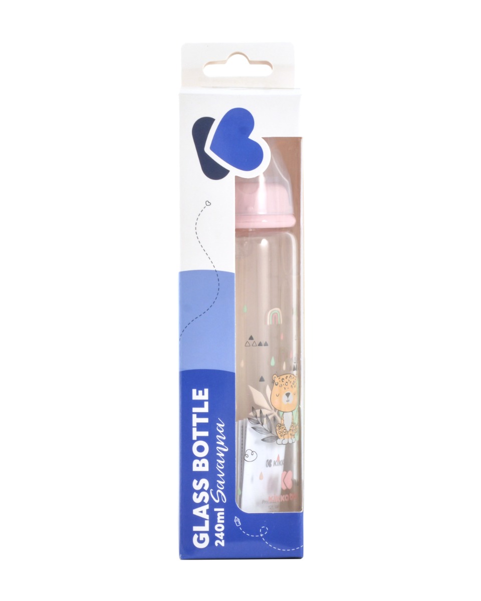 Шише стъклено 240мл Savanna Pink