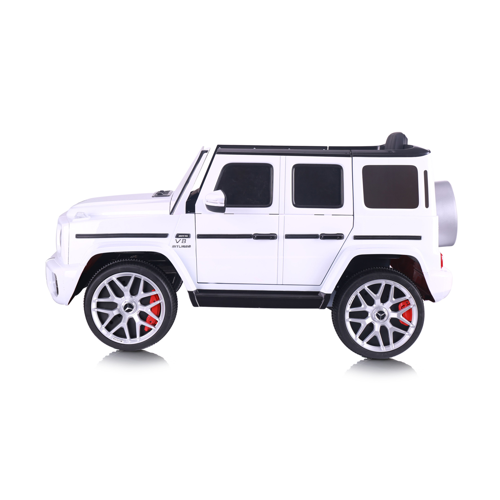 Джип MercedesAMG G63  бял,EVAгуми,коженa
