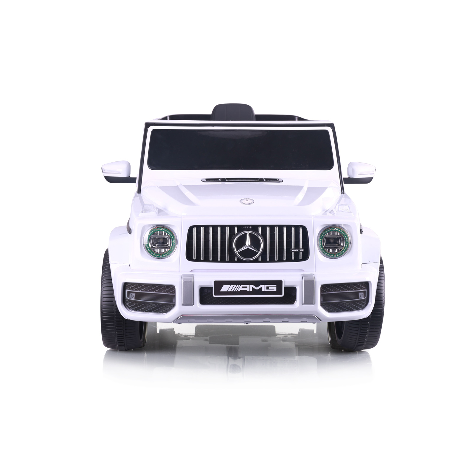 Джип MercedesAMG G63  бял,EVAгуми,коженa