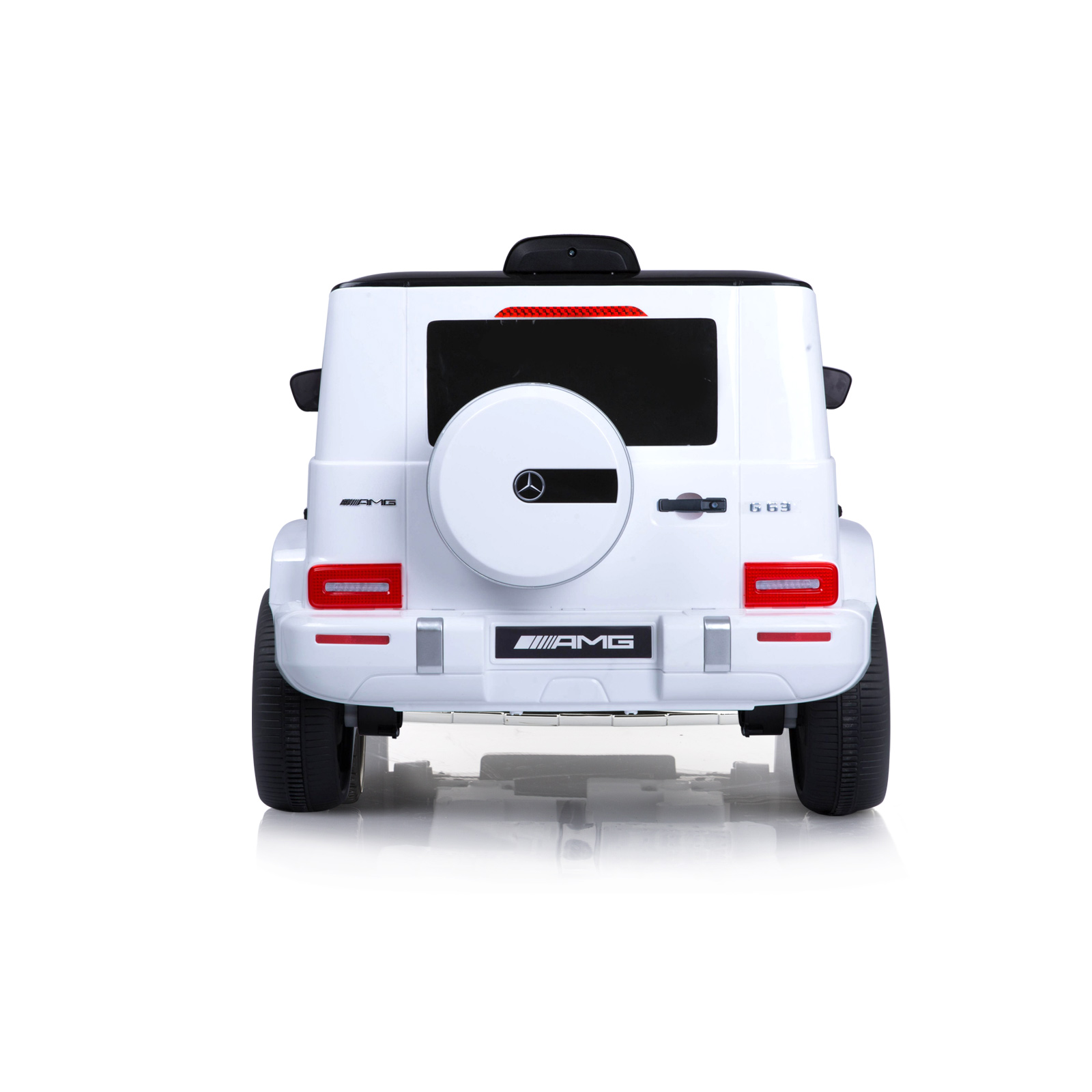 Джип MercedesAMG G63  бял,EVAгуми,коженa