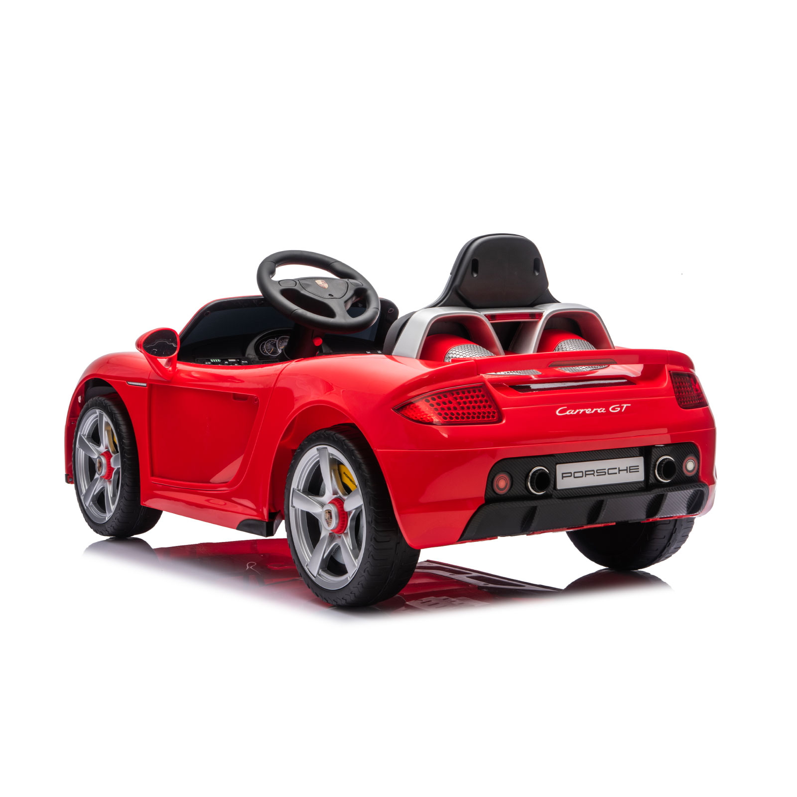 Ел. кола Porsche Carrera GT червена