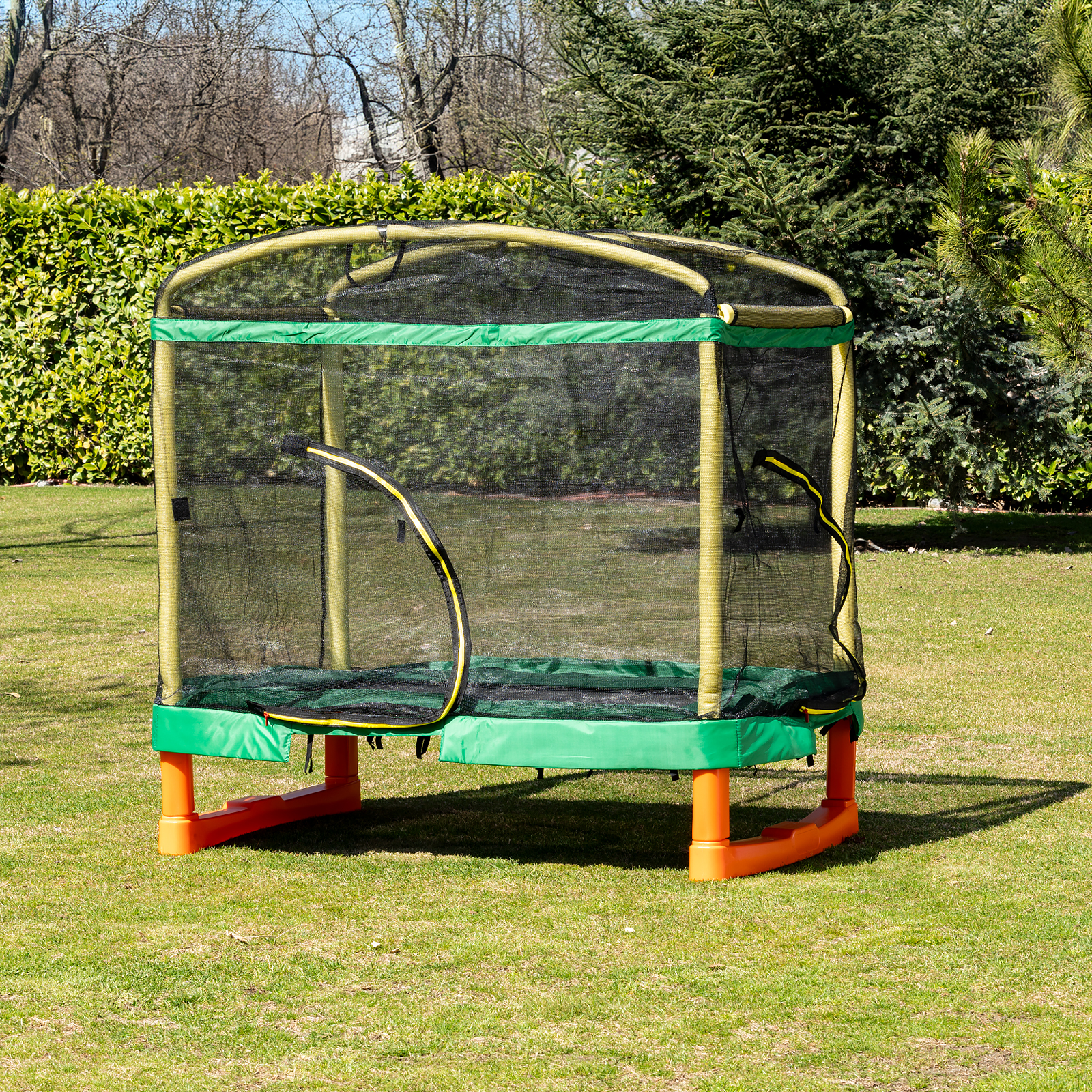 Голям батут Playground 200 см.с пърз.зел
