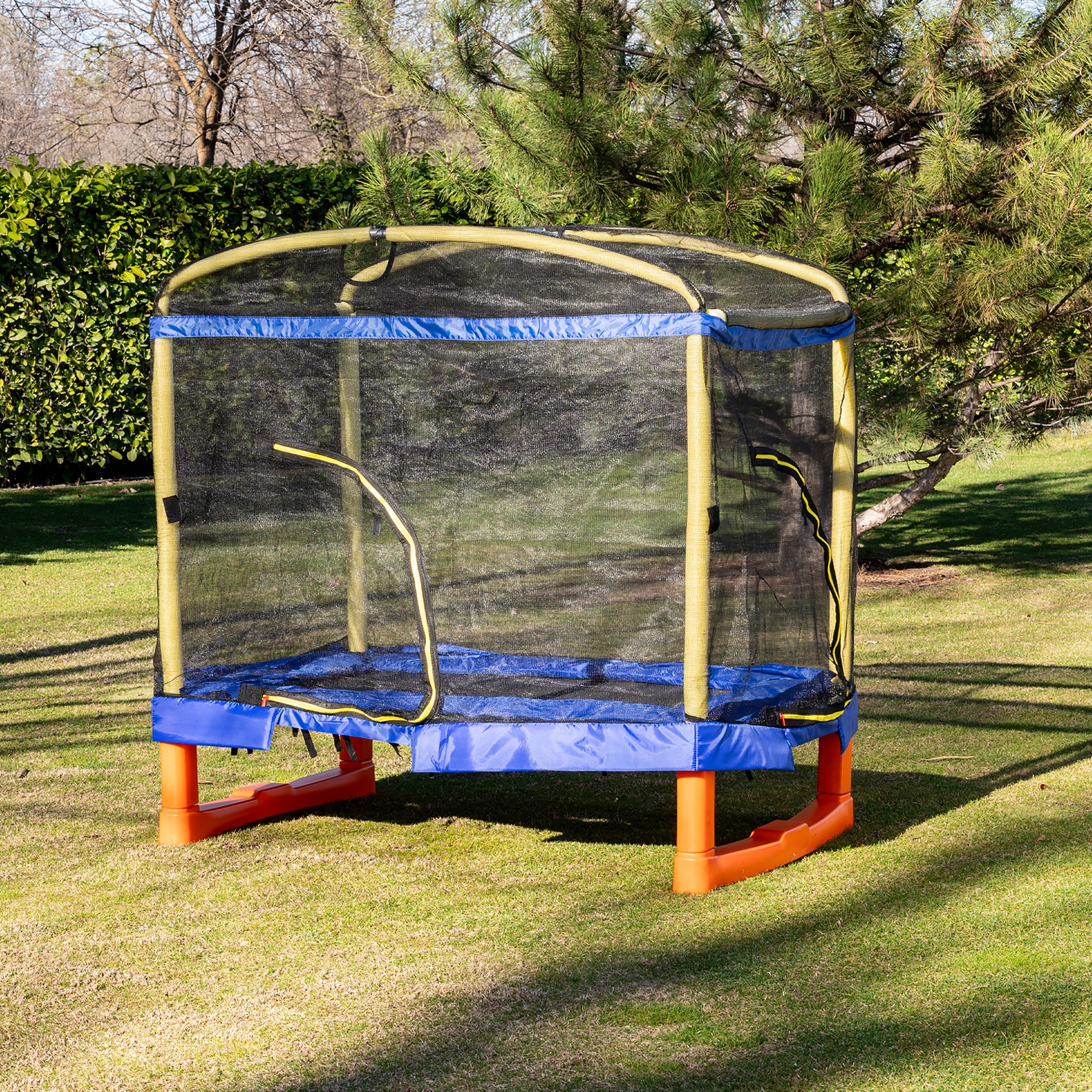 Голям батут Playground 200 см.с пърз.син