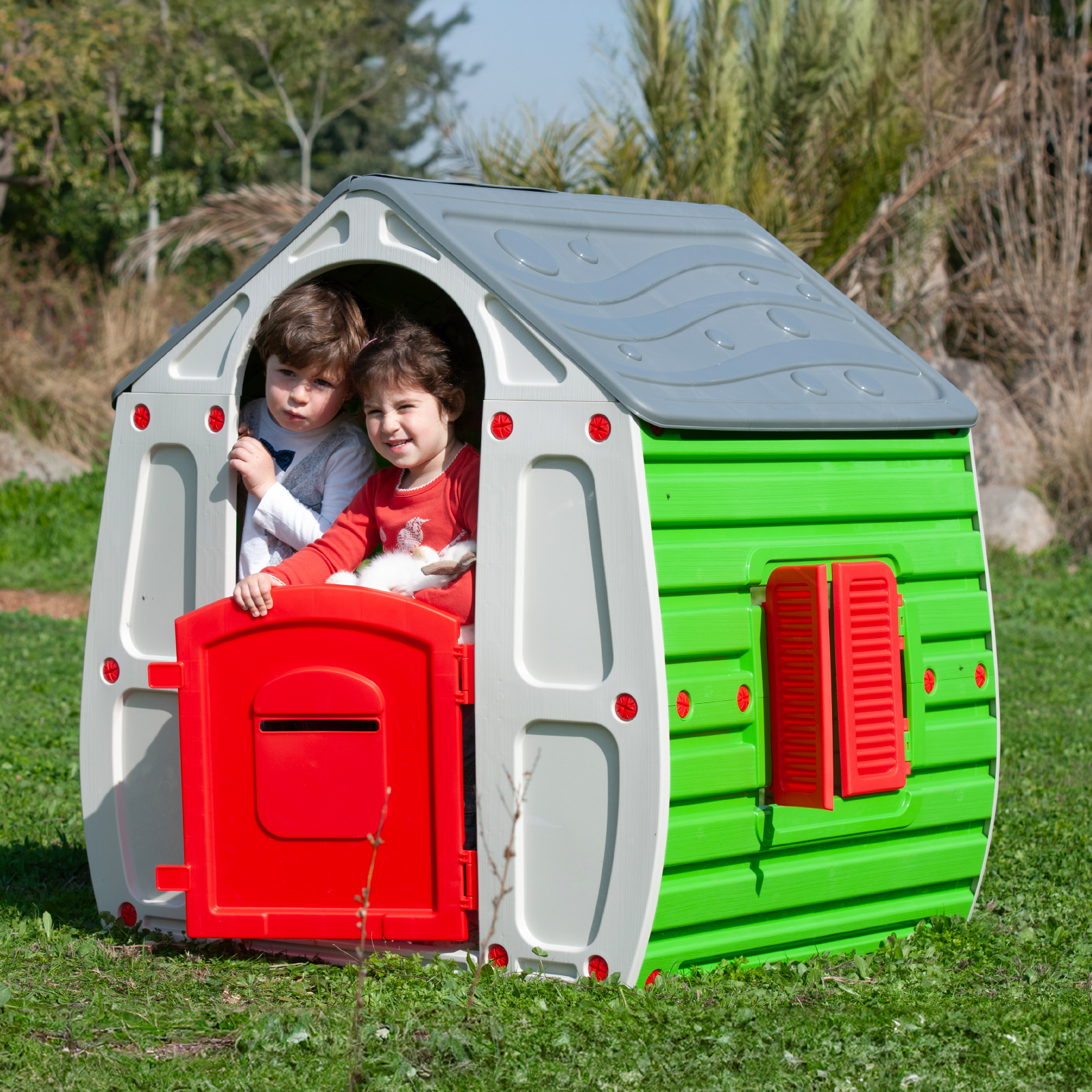 Детска къща за игра MAGICAL HOUSE зелена