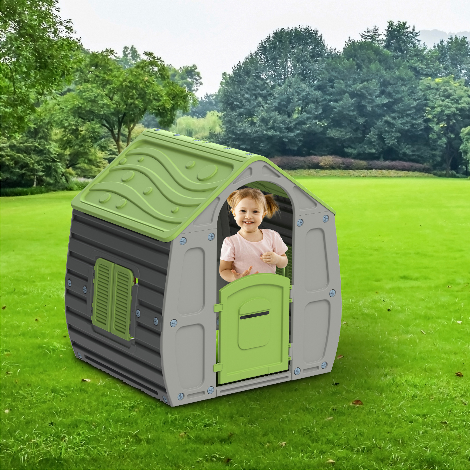 Детска къща за игра MAGICAL HOUSE сива