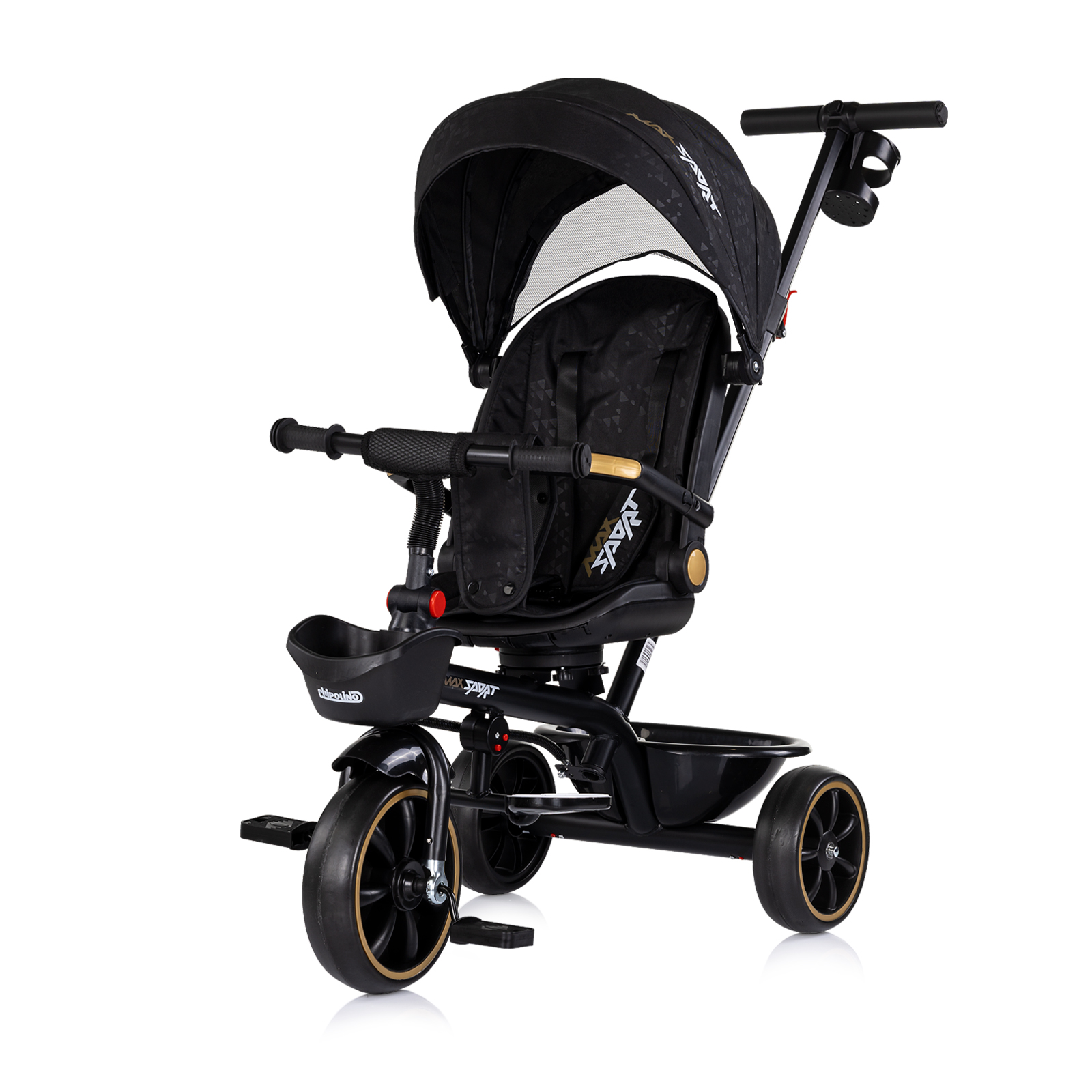 Триколка със сенник Max Sport черна