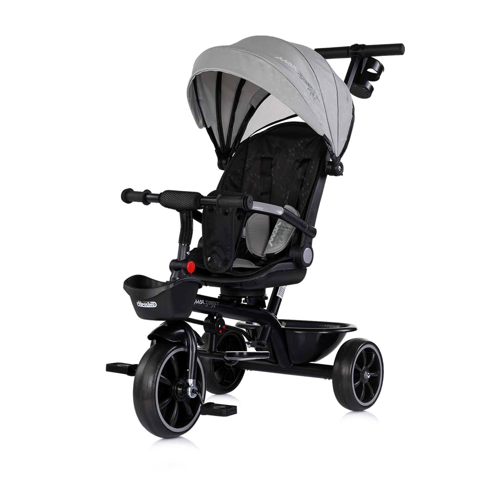 Триколка със сенник Max Sport сива