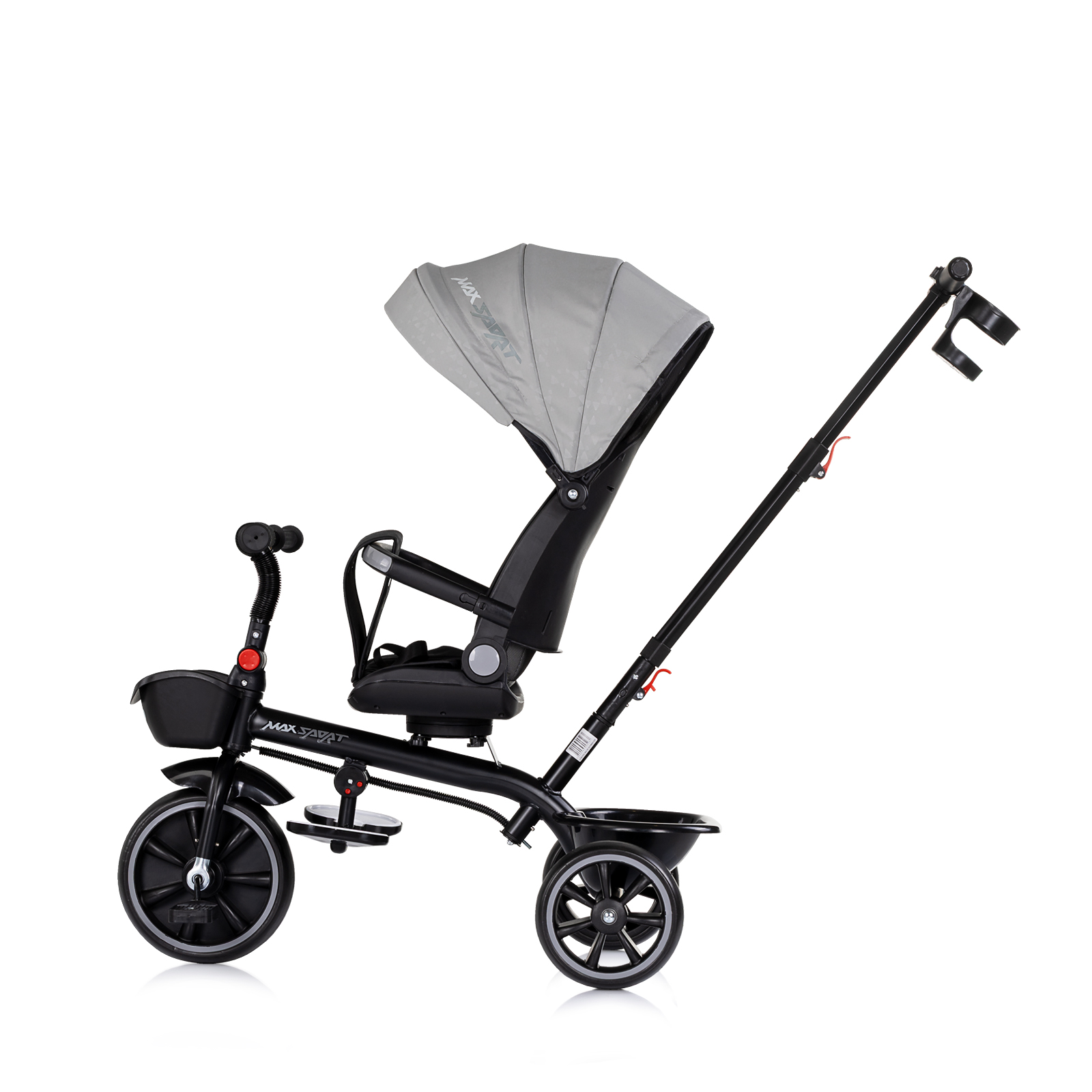 Триколка със сенник Max Sport сива