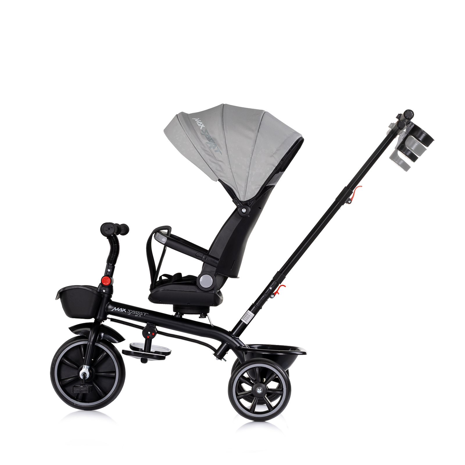 Триколка със сенник Max Sport сива