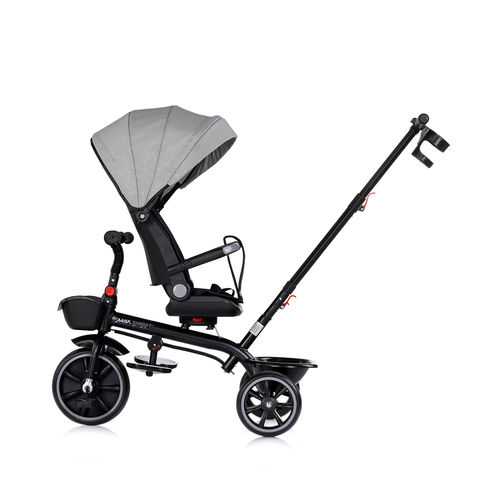 Триколка със сенник Max Sport сива