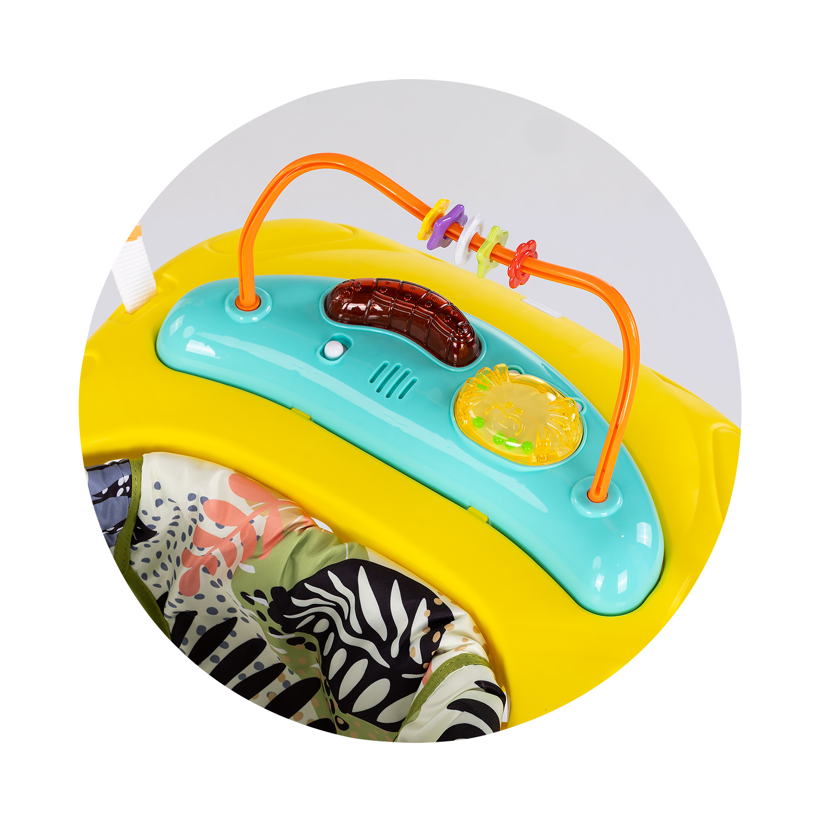 Детски активен център"Jumpy Car" жълт
