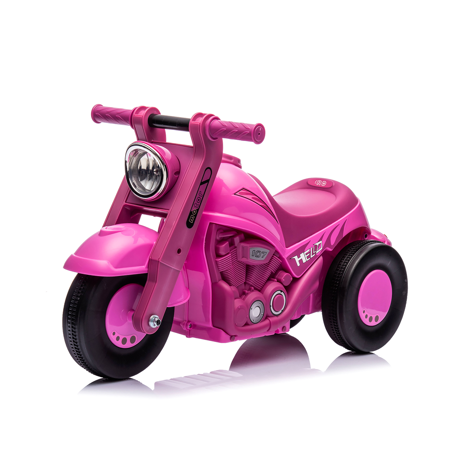 Количка за яздене с муз.BubbleRider розо