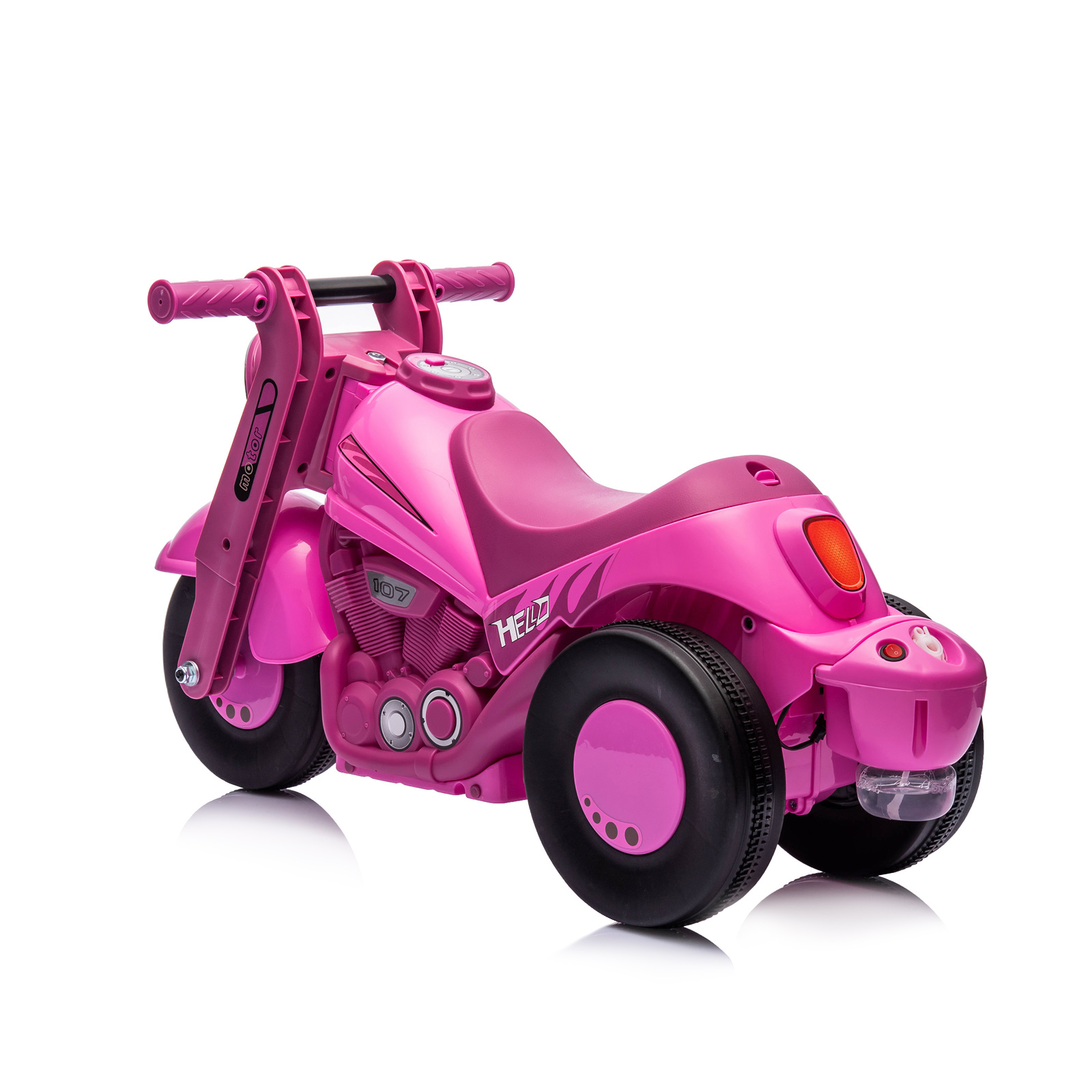 Количка за яздене с муз.BubbleRider розо
