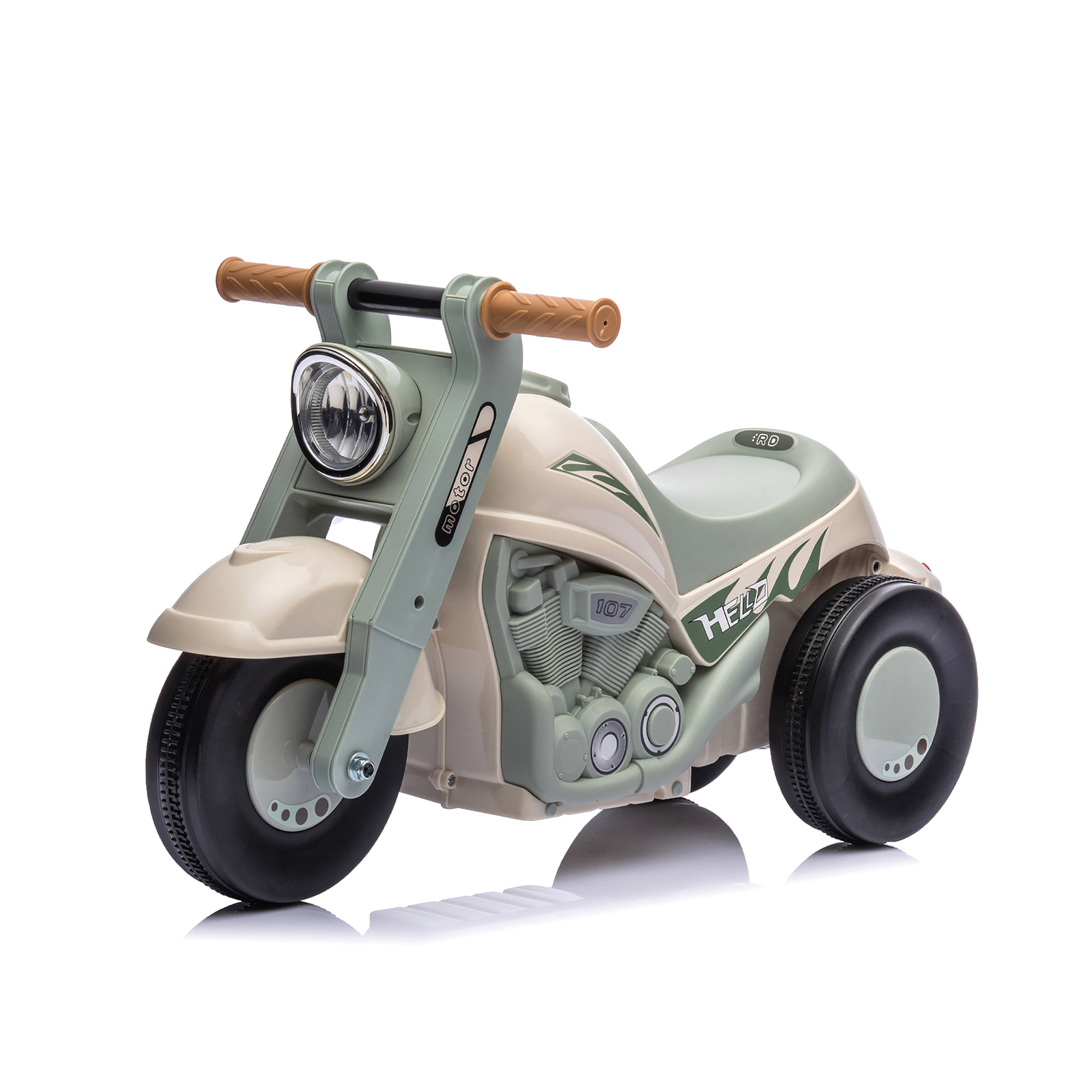 Количка за яздене с муз. BubbleRider беж