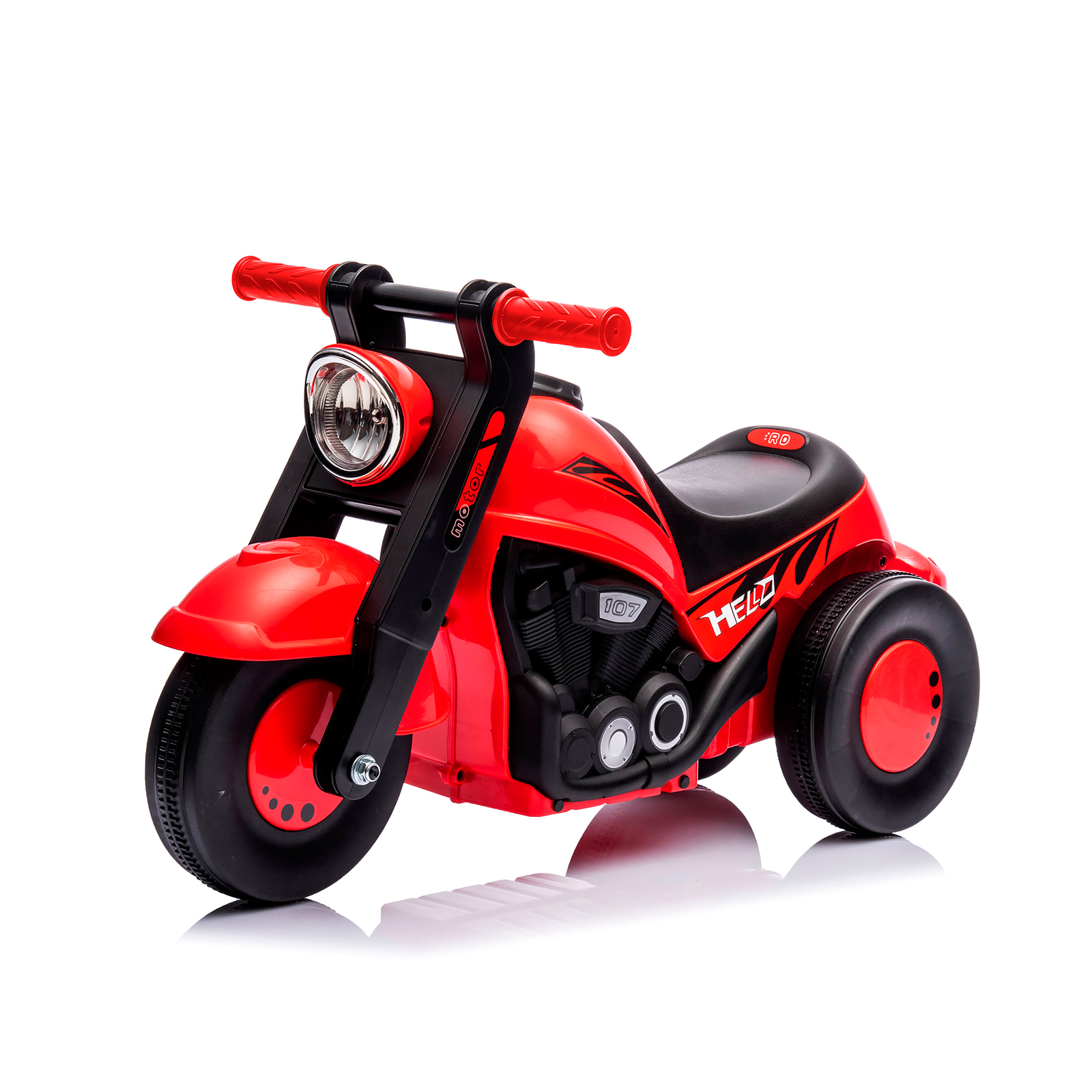 Количка за яздене с муз.BubbleRider черв