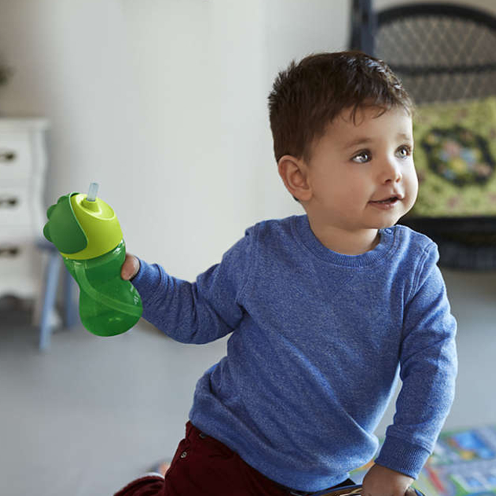 Philips AVENT Чаша със сламка 300 мл, 12м+, ЗЕЛЕНА SCF798/01