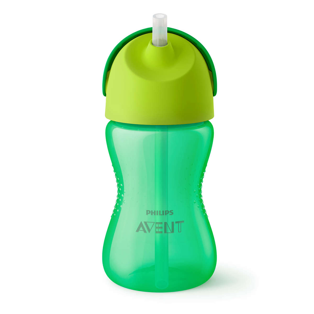 Philips AVENT Чаша със сламка 300 мл, 12м+, ЗЕЛЕНА SCF798/01