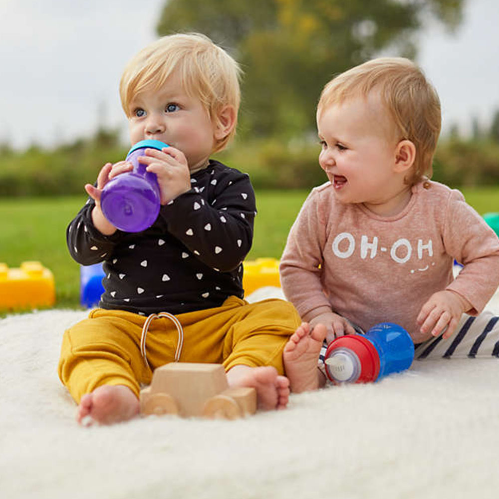 Philips AVENT Неразливаща се чаша с мек накрайник, 300мл, 9м+, синя SCF802/01