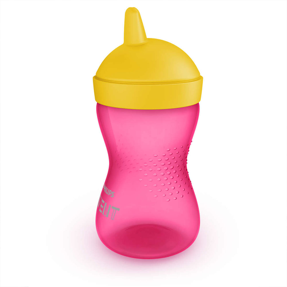 Philips AVENT Неразливаща се чаша с твърд накрайник 300 мл, 18м+, ЧЕРВЕНА SCF804/04