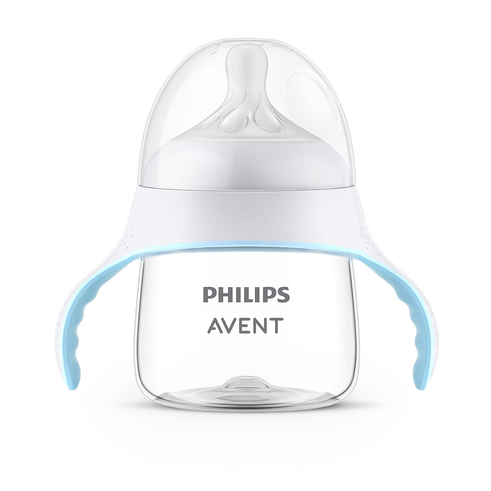 Philips Avent SCF263/61 Тренировъчно шише Natural Response за преход към чаша с дръжки 150мл с биберон без протичане Поток 5, 6м+