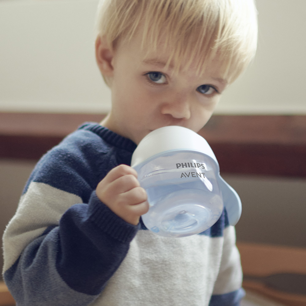 Philips Avent SCF263/61 Тренировъчно шише Natural Response за преход към чаша с дръжки 150мл с биберон без протичане Поток 5, 6м+