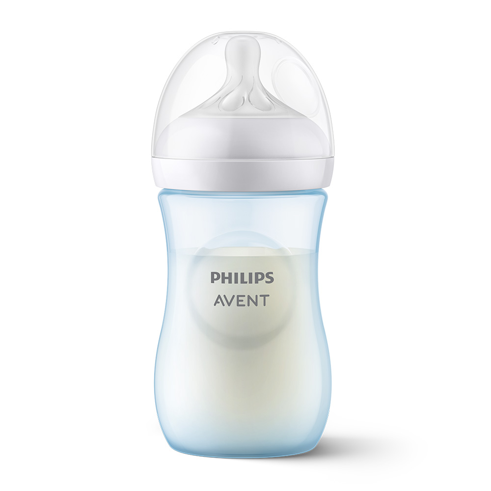Шише за хранене Natural Response 260 мл с биберон без протичане Natural Response със среден поток, Philips AVENT SCY903/21