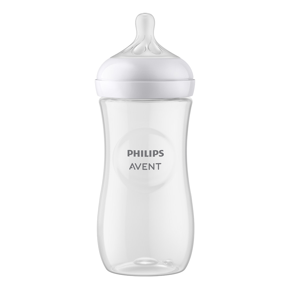 Шише за хранене Natural Response 330 мл с биберон без протичане Natural Response с бърз поток Philips AVENT SCY906/01