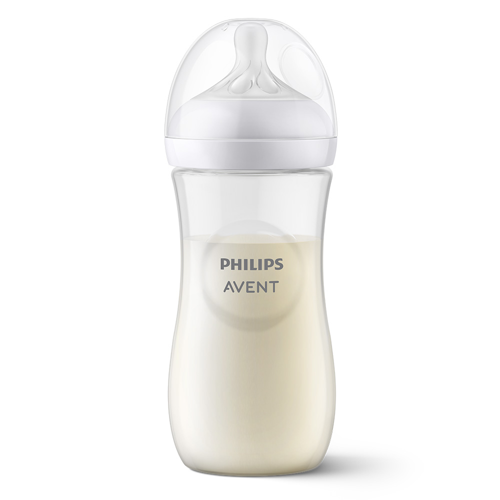 Шише за хранене Natural Response 330 мл с биберон без протичане Natural Response с бърз поток Philips AVENT SCY906/01