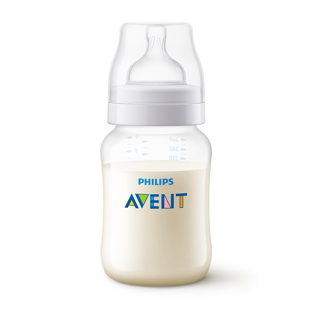 Шише за хранене Anti-Colic 260 мл, с биберон със сила на потока 2, 1м+ Philips AVENT SCY103/01