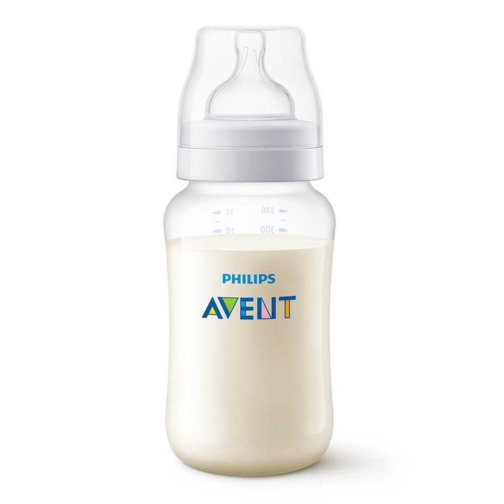 Шише за хранене Anti-Colic 330 мл, с биберон със сила на потока 3, 3м+ Philips AVENT SCY106/01
